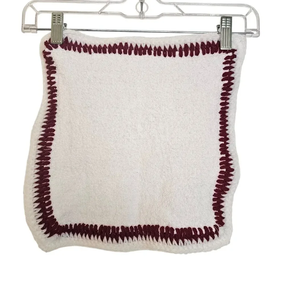 Washcloths w/ Crochet Edges-Set of 6